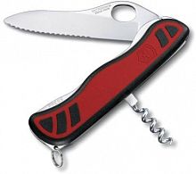 Купить Нож перочинный Victorinox Sentinel OneHand (0.8321.MWC) 111мм 3функций красный/черный карт.коробка в Липецке