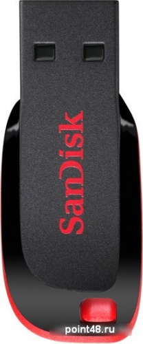 Купить Память SanDisk Cruzer Blade  16GB, USB 2.0 Flash Drive, красный, черный в Липецке