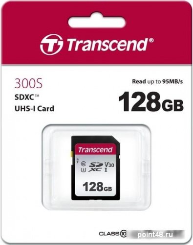 Купить Флеш карта SDXC 128Gb Class10 Transcend TS128GSDC300S w/o adapter в Липецке фото 2