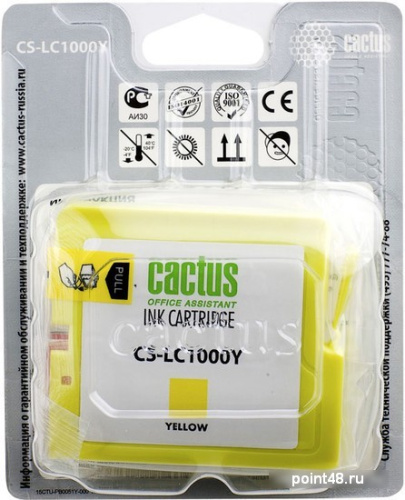 Купить Картридж CACTUS CS-LC1000Y (аналог Brother LC1000Y) в Липецке фото 3