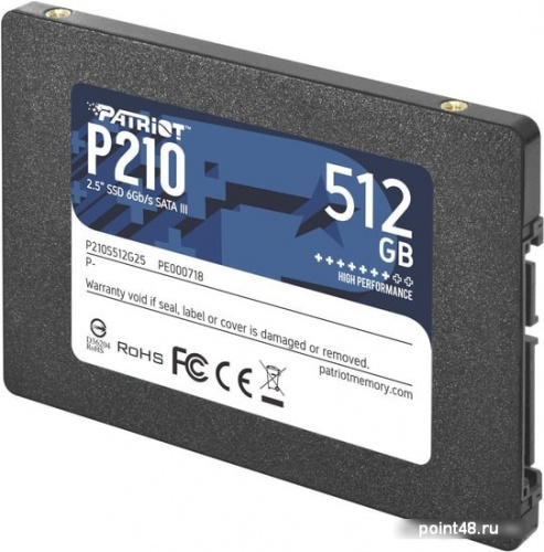 Накопитель SSD Patriot SATA III 512Gb P210S512G25 P210 2.5 фото 2