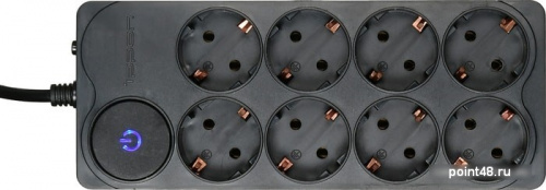 Купить Сетевой фильтр Ippon BK238-16 3м (8 розеток) черный (коробка) в Липецке фото 3