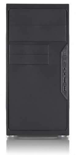 Корпус Minitower Foxline FL-733 450W black (mATX, 2xUSB2.0, 450W, w/pwr cord, w/o FAN) (FL-733-FZ450R) фото 2