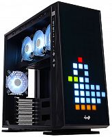 Корпус INWIN CF06CX (309 Gaming)BL  U3*2+TypeC *1+A, LED Mode button, black color, Saturn ASN120 fan*4 (top*3, rear*1),  glass s e panel, LED RGB F/P with/GLOW software interface 36151389