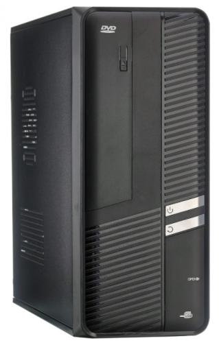 Корпус Slim Minitower Exegate MS-306 Black, mATX <M300, 80mm> 2*USB, Audio