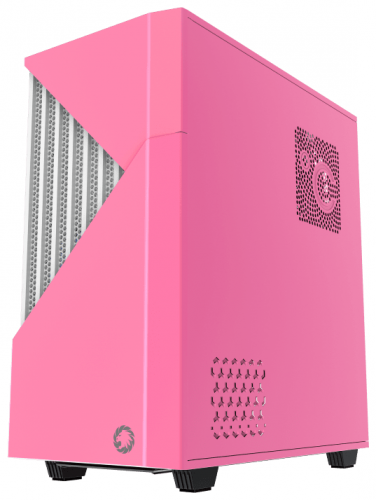 Корпус GameMax Contac COC MFG.T806 без БП (ATX, Розовый/белый,USB3.0,Зак.стекло,1*120мм+ MB turbo fan) фото 8