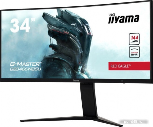 Купить Монитор Iiyama 34  Red Eagle GB3466WQSU-B1 черный VA LED 1ms 21:9 HDMI M/M матовая HAS 400cd 178гр/178гр 3440x1440 DisplayPort UWQHD USB 9.5кг в Липецке фото 3