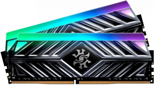 Память 16GB ADATA DDR4 3600 DIMM XPG SPECTRIX D41 RGB Grey Gaming Memory AX4U36008G18I-DT41 Non-ECC, CL18, 1.35V, Heat Shield, Kit (2x8GB), RTL