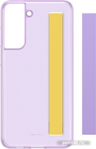 Чехол (клип-кейс) Samsung для Samsung Galaxy S21 FE Slim Strap Cover фиолетовый (EF-XG990CVEGRU) в Липецке