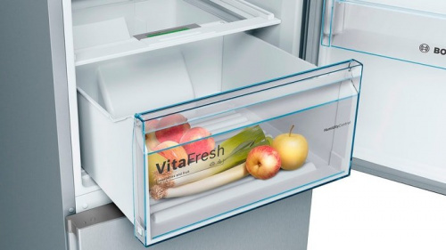 Холодильник Bosch KGN36NL21R серебристый (двухкамерный) в Липецке фото 3