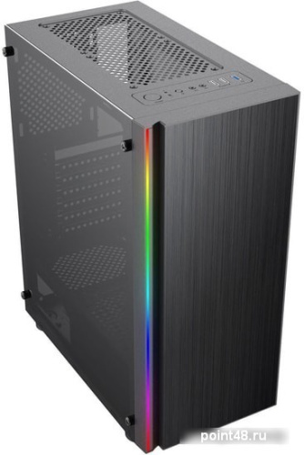 Корпус Formula CL-3302B RGB черный без БП ATX 2xUSB2.0 1xUSB3.0 audio bott PSU фото 2