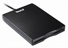 Дисковод FDD 3.5 Buro BUM-USB FDD 1.44Mb черный ext 3,5
