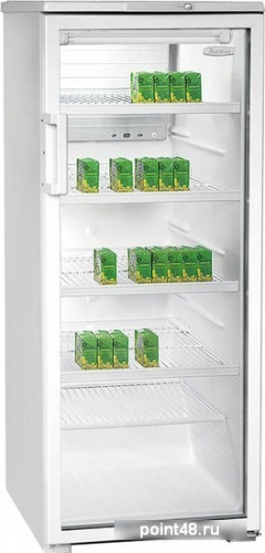 Холодильник-витрина однокамерный Бирюса 290 дверь стекло, цвет белый в Липецке