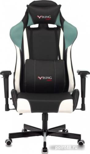 Кресло игровое Zombie VIKING TANK черный/серый/белый искусственная кожа с подголов. крестовина металл фото 2