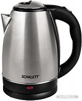 Купить Чайник электрический Scarlett SC-EK21S24 2л. 1800Вт нержавеющая сталь/черный (корпус: нержавеющая сталь) в Липецке