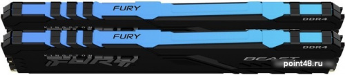 Оперативная память Kingston FURY Beast RGB 2x8GB DDR4 PC4-28800 KF436C17BBAK2/16 фото 2