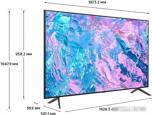 Купить Телевизор Samsung Crystal UHD 4K CU7100 UE75CU7100UXRU в Липецке фото 3