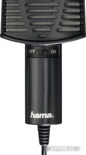 Купить Микрофон проводной Hama 00139906 2м черный в Липецке фото 2