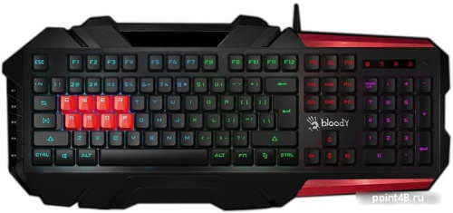 Купить Клавиатура A4 Bloody B3590R механическая черный/красный USB for gamer LED в Липецке