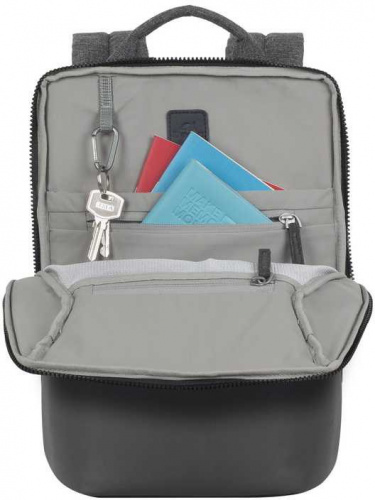 Рюкзак для ноутбука 13.3 Riva 8825 черный полиуретан/полиэстер в Липецке фото 6