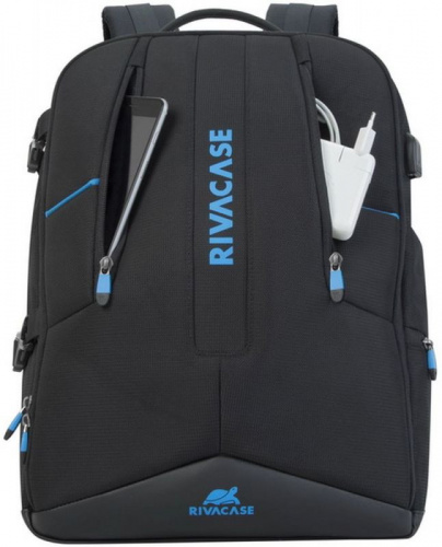 Рюкзак для ноутбука 17.3 Riva 7860 черный полиэстер в Липецке фото 3