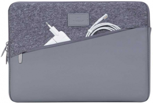 Чехол для ноутбука 13.3 Riva 7903 серый полиэстер в Липецке фото 3