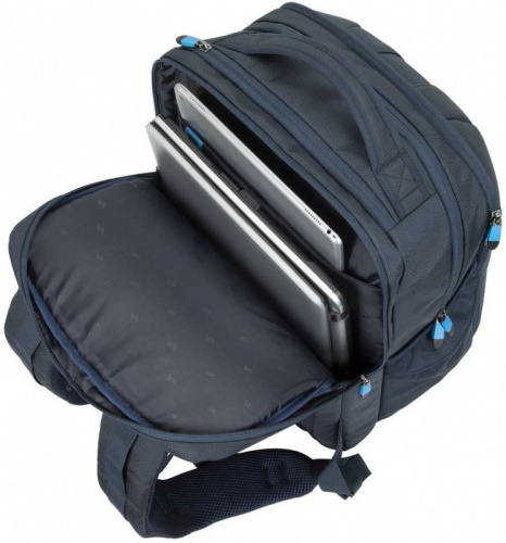 Рюкзак для ноутбука 17.3 Riva 7861 темно-синий полиэстер в Липецке фото 4
