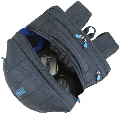 Рюкзак для ноутбука 17.3 Riva 7861 темно-синий полиэстер в Липецке фото 5