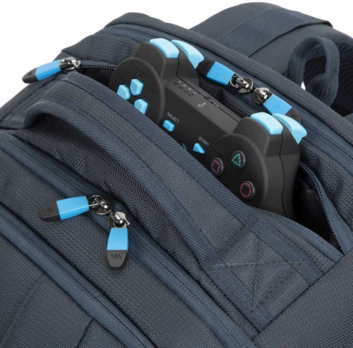 Рюкзак для ноутбука 17.3 Riva 7861 темно-синий полиэстер в Липецке фото 9