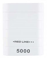 Мобильный аккумулятор Redline S5000 5000mAh 1A белый в Липецке