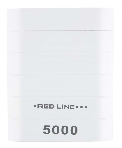 Мобильный аккумулятор Redline S5000 5000mAh 1A белый в Липецке