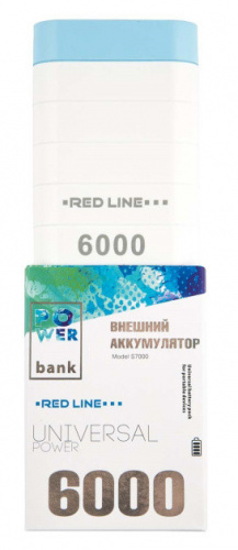 Мобильный аккумулятор Redline S7000 6000mAh 1A белый в Липецке фото 2