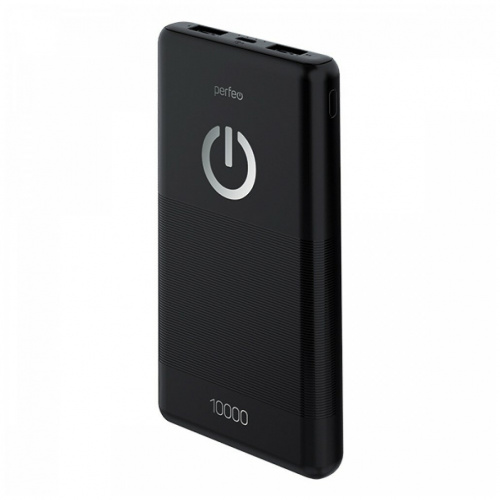 Мобильный аккумулятор  PERFEO (PF_B4296) - 10000 Mah - черный в Липецке