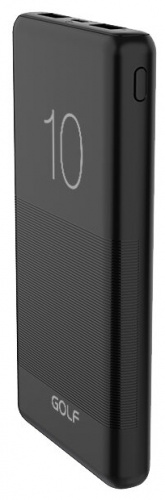 Мобильный аккумулятор  GOLF (G80_Black) G80_Black - 10000 Mah/ черный в Липецке