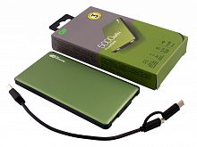 Мобильный аккумулятор GP Portable PowerBank MP05 Li-Pol 5000mAh 2.1A+2.1A зеленый 2xUSB в Липецке