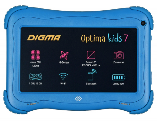Планшет Digma Optima K s 7 RK3126С/RAM1Gb/ROM16/7/WiFi/BT/2Mpix/0.3Mpix/Andro  8.1/голубой в Липецке фото 2