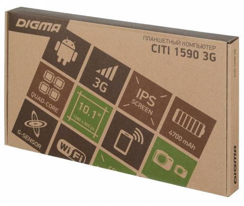 Планшет Digma CITI 1590 3G MTK8321 (1.3) 4C/RAM2Gb/ROM16Gb 10.1 IPS 1280x800/3G/Andro  9.0/черный/2Mpix/0.3Mpix/BT/GPS/WiFi/Touch/microSD 64Gb/minUSB/4700mAh в Липецке фото 12