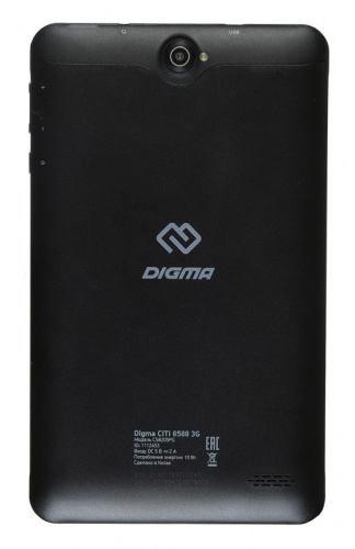 Планшет Digma CITI 8588 3G SC7731E (1.3) 4C/RAM1Gb/ROM16Gb 8 IPS 1280x800/3G/Andro  8.1/черный/2Mpix/0.3Mpix/BT/GPS/WiFi/Touch/microSD 128Gb/minUSB/3500mAh в Липецке фото 3