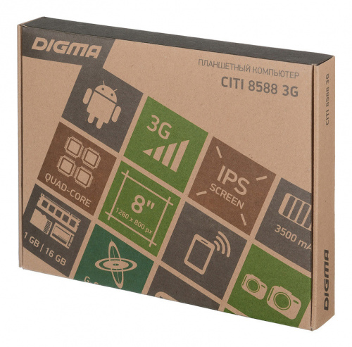 Планшет Digma CITI 8588 3G SC7731E (1.3) 4C/RAM1Gb/ROM16Gb 8 IPS 1280x800/3G/Andro  8.1/черный/2Mpix/0.3Mpix/BT/GPS/WiFi/Touch/microSD 128Gb/minUSB/3500mAh в Липецке фото 12