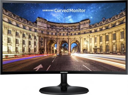 Купить Монитор Samsung 23.5  C24F390FHI черный VA LED 16:9 HDMI матовая 250cd 178гр/178гр 1920x1080 D-Sub FHD 3.3кг в Липецке