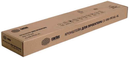 Купить Кронштейн для проектора Cactus CS-VM-PR16L-AL серебристый макс.13.6кг настенный и потолочный поворот и наклон в Липецке фото 3