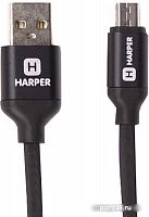 Купить Кабель HARPER SCH-330 BLACK (MICRO-USB, 1м, оплетка силикон) в Липецке