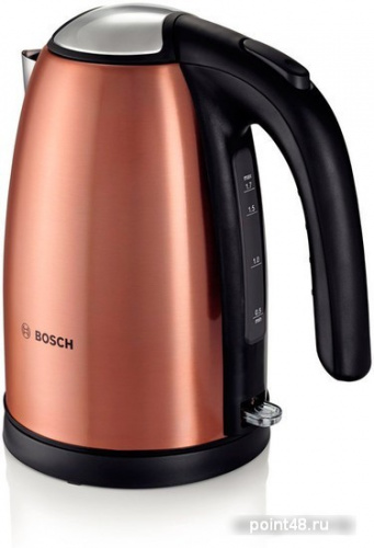 Купить Чайник электрический Bosch TWK7809, 1,7л, 2200Вт, нержавеющая сталь, медный в Липецке фото 2