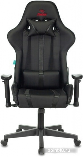 Кресло игровое Zombie A4 черный искусственная кожа с подголов. крестовина пластик фото 3