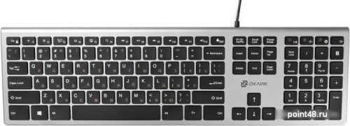 Купить Клавиатура Oklick 890S (серебристый) в Липецке