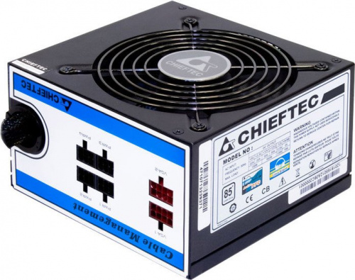 Блок питания  Chieftec 650W Retail CTG-650C МОДУЛЬНЫЙ, v.2.3, КПД > 85% , A.PFC, 2x PCI-E (6+2-Pin), 6x SATA, 4x MOLEX, Fan 12cm