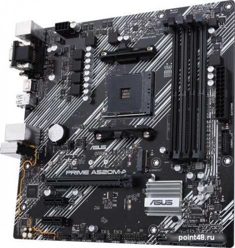 Материнская плата Asus PRIME A520M-A Soc-AM4 AMD A520 4xDDR4 mATX AC`97 8ch(7.1) GbLAN RAID+VGA+DVI+HDMI фото 3