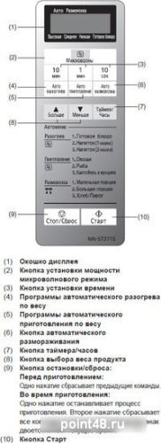 Микроволновая печь Panasonic NN-ST254MZPE в Липецке фото 3