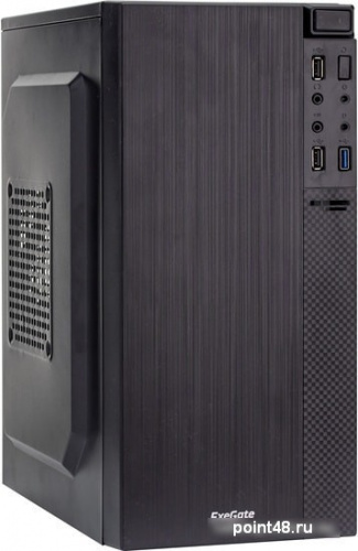 Корпус Exegate EX277807RUS   Minitower BAA-104U Black, mATX, <без БП>, 2*USB+1*USB3.0, Audio