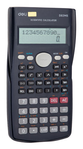 Купить Калькулятор научный Deli ED82MS темно-синий 10+2-разр. в Липецке фото 2